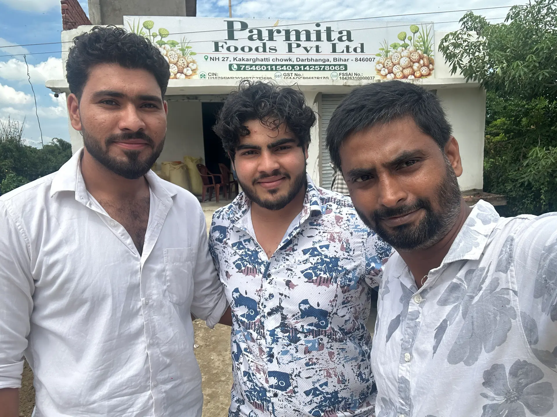 The Parmita Foods office on NH 27, Kakarghatti Chowk, Darbhanga